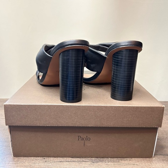 Linea Paolo Imani Black Heeled Sandals Size 11 - Picture 6 of 7